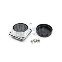 Connecteur d'aviation circulaire étanche WEIPU WF55 Série 40 broches en métal, droit, pour montage sur câble TI ou montage sur panneau Z, prise femelle