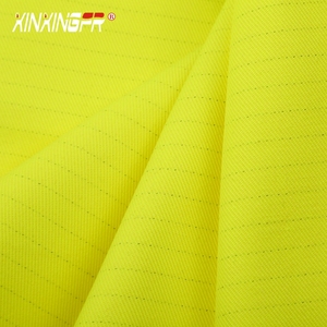 1% bông 99% chống tĩnh điện cao VIS vàng huỳnh quang màu vàng chống cháy <span class=keywords><strong>Twill</strong></span> - Product Image 3