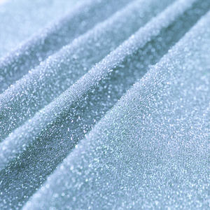 Tela de Alta Calidad Brillante y Transpirable de <span class=keywords><strong>Jersey</strong></span> Liso con Hilos de Nailon, Spandex y Lurex, Tela Metálica Plateada para Trajes de Baño - Product Image 2