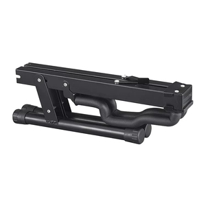 Draagbare, verstelbare, opvouwbare metalen statiefhouder voor akoestische/elektrische gitaar, bas, viool, snaarinstrumenten (zwart) - Product Image 3