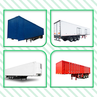 Semi-remorque à plateau fermé à 3 essieux, caisse sèche, rideaux latéraux, transport de marchandises, acier, 50 tonnes, camion à plateau, semi-remorque