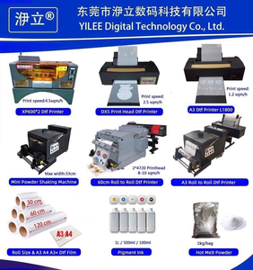 Kinh doanh nhỏ màu hồng haolic A3 Máy tính để bàn dtf Máy in đơn xp600 với BỘT LẮC máy cho Bông Áo thun in logo nhãn - Product Image 6