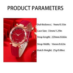 Conjunto de <span class=keywords><strong>2</strong></span> piezas de pulsera de lujo para mujer, reloj de cuarzo, conjunto de pulsera de reloj de cuarzo, esfera verde, reloj de lujo de malla de oro rosa Simple para mujer - Product Image 6