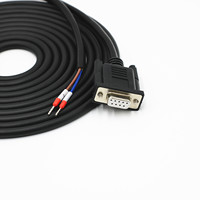 Cable de Comunicación RS485 Original, DB9 Hembra, 2 Núcleos, Terminales de Cableado Chapados en Oro, Puerto Serie COM, Conectores D-Sub de 9 Pines