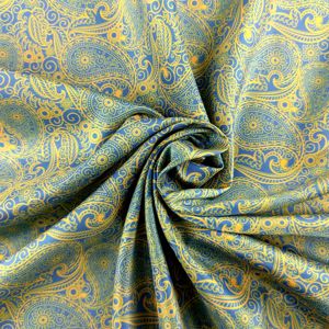 Offre Spéciale classique rétro Paisley Design Stretch doublure tissu 100% Polyester personnalisé imprimé pour garçons hommes costume tissé respirant - Product Image 2