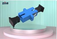 High Quality ZISA SC-SC APC Simplex Fiber Optic Coupler Telecom Grade Adapter Low Insertion Loss for FTTH