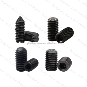 Tornillos de fijación de máquina con punta hexagonal de óxido negro, punta de copa y punta plana para bloqueo de ejes, fijación de engranajes y ensamblaje de maquinaria - Product Image 6