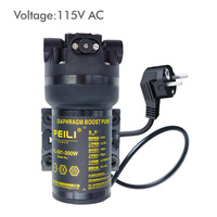 Pompe RO à haut débit et haute performance 115V AC, booster d'osmose inverse pour filtre à eau, prise universelle en plastique 501-300GPD