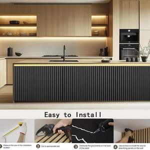 DAYIN Panneaux Acoustique Muraux Bois <span class=keywords><strong>Mur</strong></span> Adhésif Insonorisé 3D Placage Bois Lamelles Mdf Lamelles En Bois Panneaux Acoustiques pour <span class=keywords><strong>Mur</strong></span> - Product Image 5