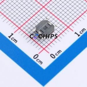 TC-0522C-2.5-260G Tactile Switch SMD,5.2x5.2mm Switch Single Pole Single Throw Round Button 2.6N Vertical Mount - Product Image 2
