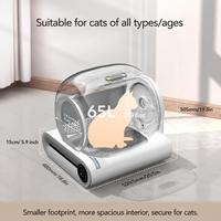 Bac à litière automatique intelligent pour chat, nettoyage automatique, capteur de mouvement électrique, anti-éclaboussures, toilette pour chat facile à nettoyer