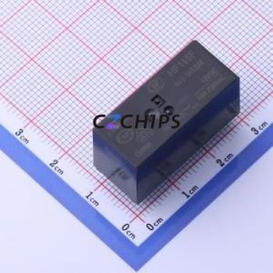 HF115F/012-1HS3AF Power Relay DIP,12.7x29mm Relay 12V 1 Normally Open: 1A (SPST-Normally Open)::: 6 16A-250VAC - Product Image 1