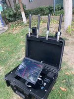 Détecteur anti-drone à double puissance Portée de 10km Batterie et fonctionnement en courant alternatif pour la détection continue de drone UAV 24/7