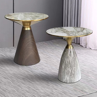 Table basse ronde de luxe en forme de plaque de roche, moderne, Simple, Table d'angle pour la maison, salon, canapé, Table d'appoint, petite