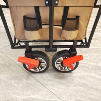 Chariot extérieur pliable avec toit et frein Chariot de camping Chariot de jardin Poussette Wagon pliant