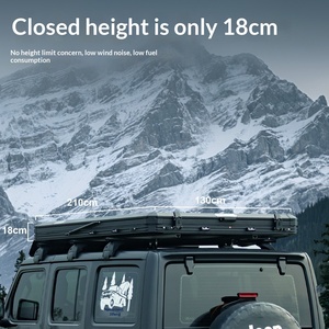 Tenda Atap Mobil Houmu Empat Musim Tipe Double-Layer Extended, Pembukaan Otomatis Cepat, Oxford Anti Air >3000mm, Dapat Dilipat - Product Image 5