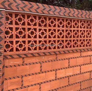 Fenêtre de fleur d'argile <span class=keywords><strong>rouge</strong></span> de style chinois antique <span class=keywords><strong>brique</strong></span> creuse fenêtre de grille de fleur pour mur de cour <span class=keywords><strong>cloison</strong></span> décorative de <span class=keywords><strong>brique</strong></span> - Product Image 1