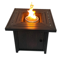 Table de foyer au gaz moderne avec une puissance de 50 000 BTU, construction en acier, pour le camping en plein air et les fêtes