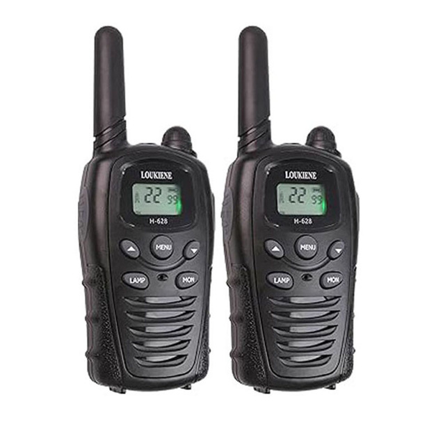 3 KMs Range Black Walkie Talkies for Kids Toy with Backlit LCD for 3-12 Year Old Kids Outside Camping Hiking 2 Way Radio