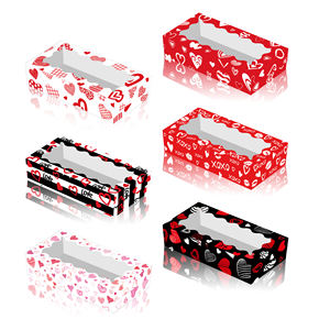 Nueva VENTANA DE LLEGADA Día de San Valentín amor XOXO caja de paquete de regalo de pastelería de dulces - Product Image 1