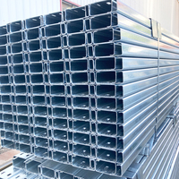 Profilé en acier galvanisé en forme de C/U/Z, ASTM A500 Q235, profilé en acier à rainures pour les constructions