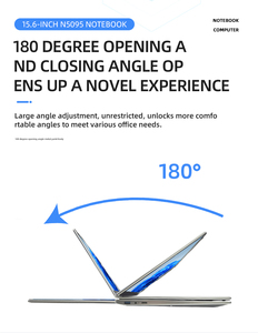 Bán buôn New toai hiệu suất cao 15.6-inch PC Intel n5095 Quad Core win10 hệ thống kinh doanh máy tính xách tay máy ảnh 180 mở - Product Image 6