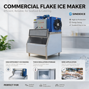 Générateur de glace en flocons sur mesure de grande capacité, refroidi par air, unité de glace d'eau douce pour l'industrie de transformation alimentaire - Product Image 1