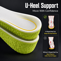 Semelles intérieures en mousse pour chaussures de sport, rehausseuses multi-niveaux, invisibles, absorbant les chocs et évacuant la transpiration, vente en gros