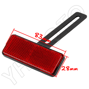 YHMOTO Support de plaque d'immatriculation arrière universel pour moto, réflecteur, pour tous les modèles, installation facile - Product Image 6