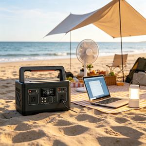 สถานีไฟฟ้าพกพาออลอินวัน 500W 520Wh สำหรับการเดินทางกลางแจ้งในสหรัฐอเมริกา การใช้งานในบ้านกรณีฉุกเฉิน การก่อสร้าง และการตั้งแคมป์ด้วยรถบ้าน - Product Image 1