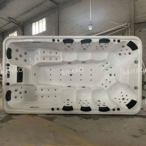 <span class=keywords><strong>Spa</strong></span> extérieur de luxe 10 <span class=keywords><strong>places</strong></span> bain à remous avec 8 sièges et <span class=keywords><strong>2</strong></span> inclinables Yacuzzi Massage Jakuzzi avec LED et fonctions Bluetooth - Product Image 1