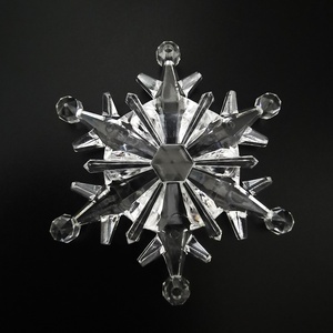 Pendentif flocon de neige en acrylique <span class=keywords><strong>transparent</strong></span>, décoration de sapin de Noël, arrangement de scène de mariage, flocon de neige - Product Image 4