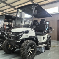 Voiturette de golf électrique 72V 4 places, nouveau design, kart de chasse tout-terrain chinois, 4 roues en aluminium, 5KW, certifiée DOT, 30-50Km/h, 90km d'autonomie