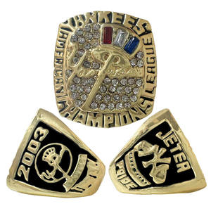 Bague <span class=keywords><strong>de</strong></span> championnat MLB 2003 <span class=keywords><strong>New</strong></span> <span class=keywords><strong>York</strong></span> Yankees en alliage avec pierres précieuses, cristaux et strass, bijoux classiques à la mode, vente en gros - Product Image 1