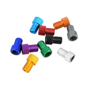 Aluminum Tire Caps Adaptor from to Schrader Custom Size Road Bicycle Valve to Car Presta/French Tire Caps