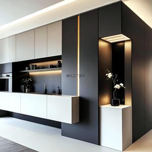 ตู้ครัวไม้จริงแบบสั่งทำ Qiaozhi Home System Cabinets เฟอร์นิเจอร์ครบบ้านอเนกประสงค์ รุ่น MKJ-CBG006 - Product Image 1