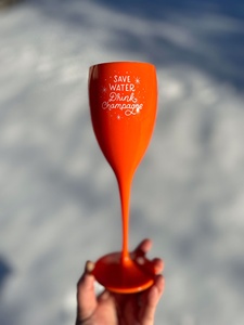 Unbreakable acrilico Champagne vetro di <span class=keywords><strong>plastica</strong></span> rosa bicchiere di vino tazza su misura Logo colore Design classico calice - Product Image 5
