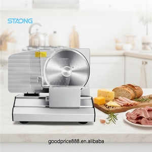 Machine à trancher le bœuf et le pain, pour usage domestique, commercial, restaurant, ferme, nouvelle, certifiée CE, épaisseur réglable automatiquement, en acier inoxydable - Product Image 1