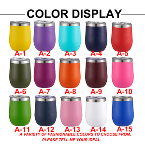 Garrafa de Água Personalizada de Aço Inoxidável com Parede Dupla de 12oz em Estoque, Copo Térmico com Tampa - Product Image 2