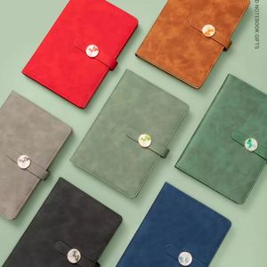 Carnet scolaire en cuir personnalisable en gros, 100 feuilles, formats A4/A5/A6, couverture rigide, impression UV pour étudiants - Product Image 2
