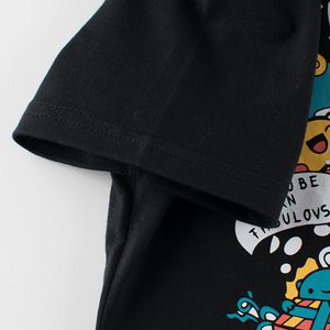 T-shirt d'été pour enfants, unisexe, logo personnalisé, couleur unie, t-shirts unis en coton pour garçons - Product Image 3