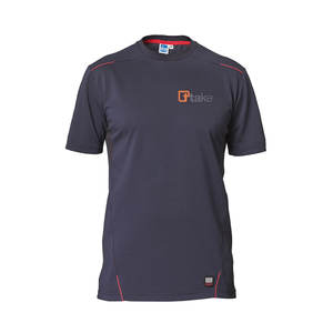 T-shirt à manches courtes bleu 3XL respirant coupe régulière pour la sécurité en usine et atelier - Product Image 1