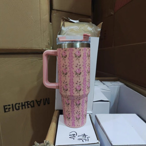 Nuova Tazza Termica da 40oz in Acciaio Inox per San Valentino, Bottiglia d'Acqua Isolata, Thermos da Viaggio per Caffè - Product Image 2