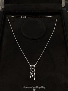 Xinfly 18K Real Gold 0.37CT Natural Diamond Star Tassel <b>Necklace</b> Fine Romantic AU750 Jewelry Custom - Product Image 4
