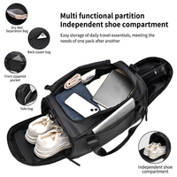 Sac de voyage imperméable grande capacité pour homme, sac de sport multifonctionnel pour la gym, sac de week-end avec compartiment pour les affaires et les loisirs