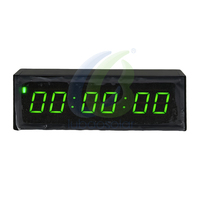 Chronomètre LED rechargeable en plastique avec fonction de programmation en boucle et support détachable pour compte à rebours multi-scènes et groupes