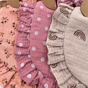 2024 เป็นมิตรกับสิ่งแวดล้อมBibผ้ากอซที่เป็นกลางมุสลิมผ้าฝ้ายอินทรีย์ทารกแรกเกิดRupt Bibsแถบคาดศีรษะปุ่มผู้ผลิต - Product Image 6