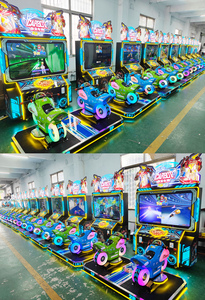 Vente en gros d'usine de jeux vidéo électroniques, simulateur de course d'arcade à 2 joueurs, machine de course de <span class=keywords><strong>moto</strong></span> pour enfants à pièces, à utiliser en intérieur - Product Image 6