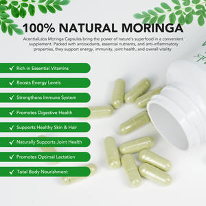 Acentiallbas Private Label OEM <span class=keywords><strong>Moringa</strong></span> Blad Extract <span class=keywords><strong>Capsules</strong></span> Voedingssupplement Beste Prijs Biologisch Veganistische <span class=keywords><strong>Moringa</strong></span> <span class=keywords><strong>Capsules</strong></span> - Product Image 5