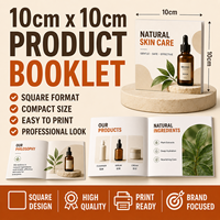 Présentation du livret produit 10cmx10cm – Diapositive de conception PowerPoint pour la version Internet MAC